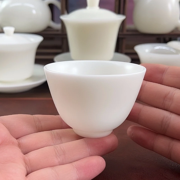 高冰素烧100ml玉兰主人杯