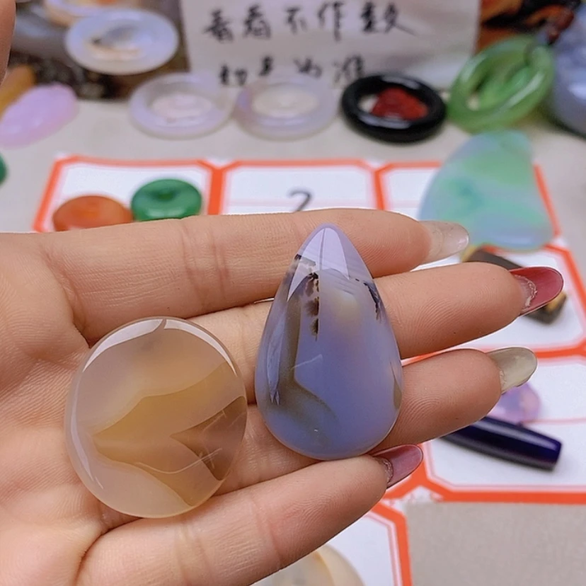 【闪购商品】未镶嵌玛瑙/玉髓珠宝半成品S*S