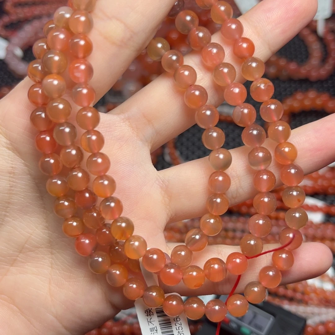 南红玛瑙未镶嵌手链