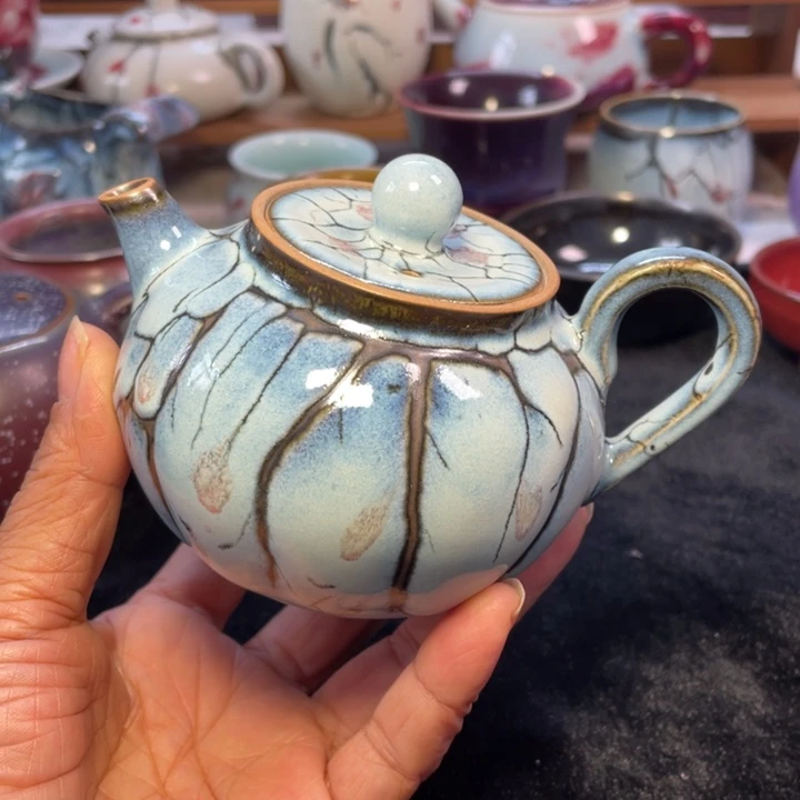 摆件踏雪寻梅圆满壶