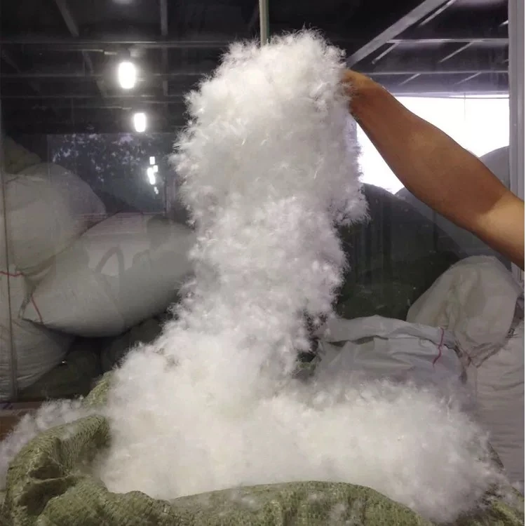 明佳羽绒工厂大朵容蓬松羽绒95白鹅绒被子填充羽绒