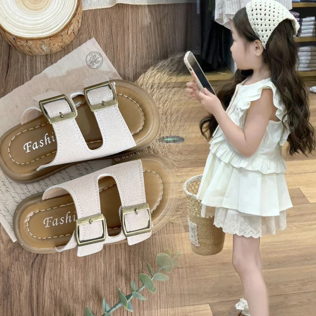 夏季新款儿童勃肯拖鞋2025夏季新款时尚ins韩版外穿潮流拖鞋