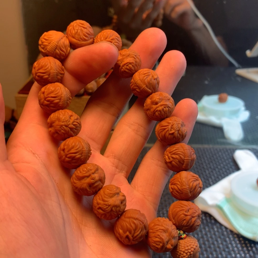 猴头核桃吊坠奋****3猴头