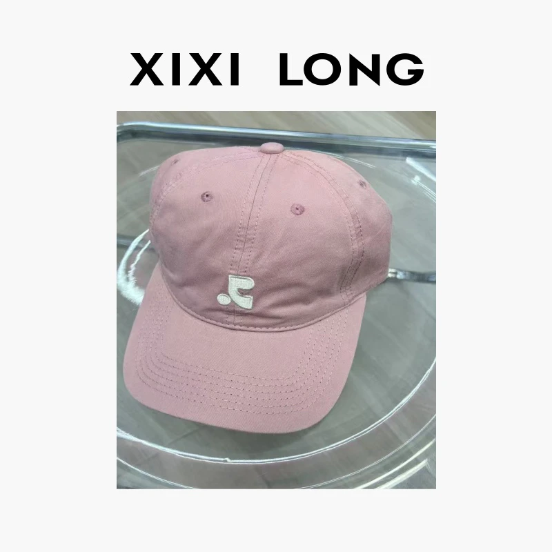 新款刺绣棒球帽男女春夏大头围高级感显脸小宽帽檐百搭鸭舌帽