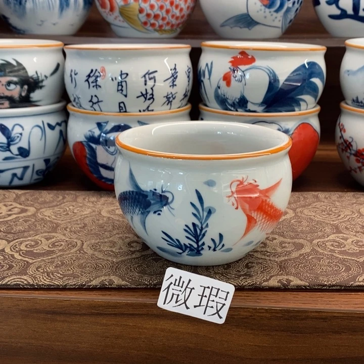 釉下老陶泥手工绘制