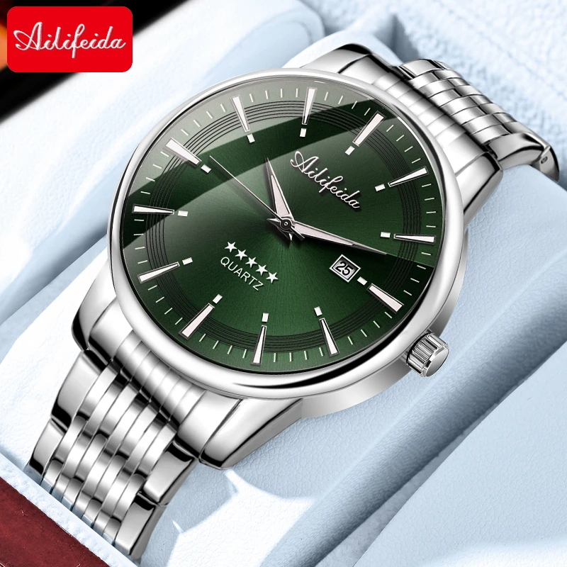 经典五星上将系列男士手表时尚休闲夜光日历防水百搭腕表2