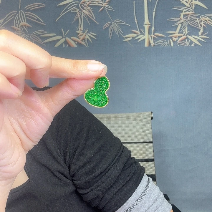 翡翠银S925镶嵌吊坠(不含链)特价