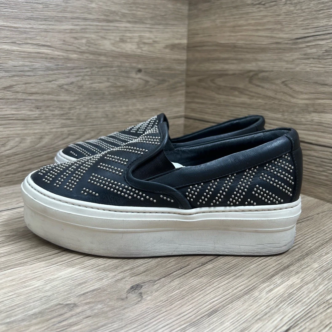 95新 FERRAGAMO/菲拉格慕 铆钉厚底鞋 35码/95新/无配件