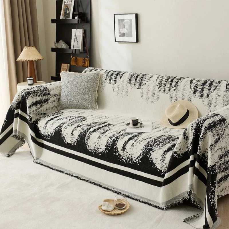 （光影琉璃）雪尼尔轻奢沙发四季通用2025新款全包盖布沙发垫套罩