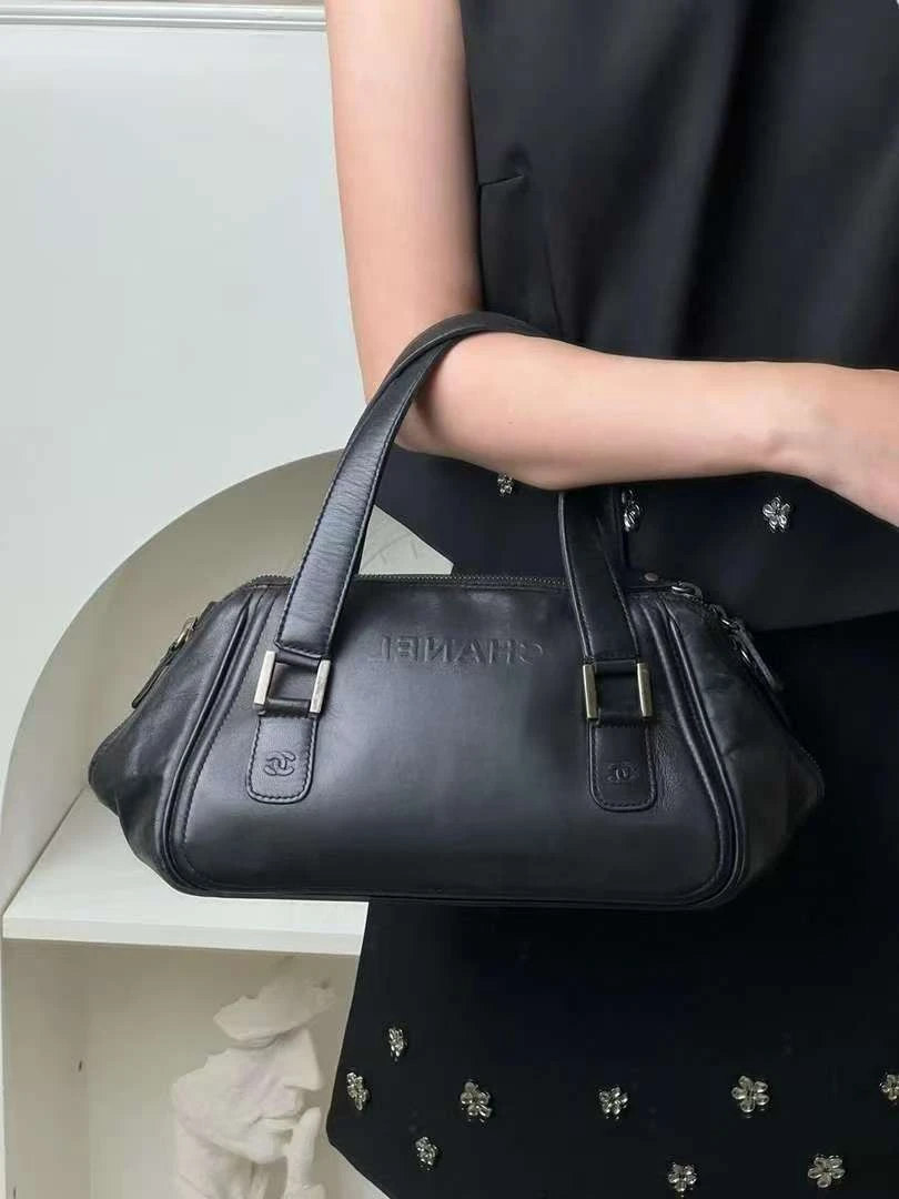 95新 Chanel/香奈儿 中古保龄球黑银羊/98新/优选