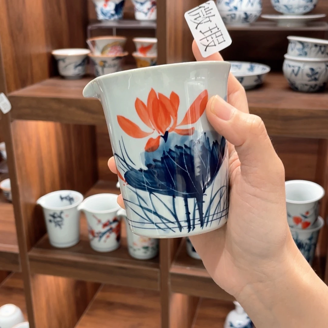 微瑕釉下彩纯手绘