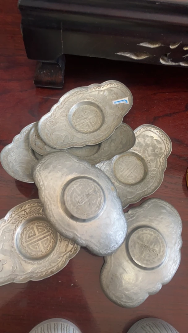 密胺瓷 锡制茶托