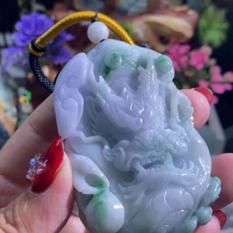 【闪购商品】颈饰未镶嵌翡翠龙牌