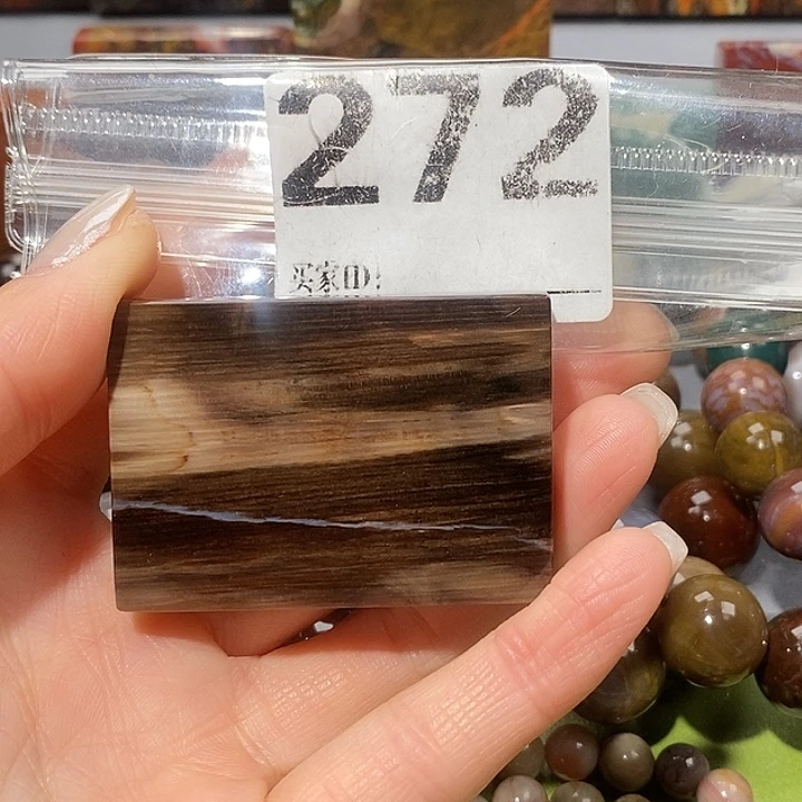 硅化玉未镶嵌天然北票树化玉吊坠