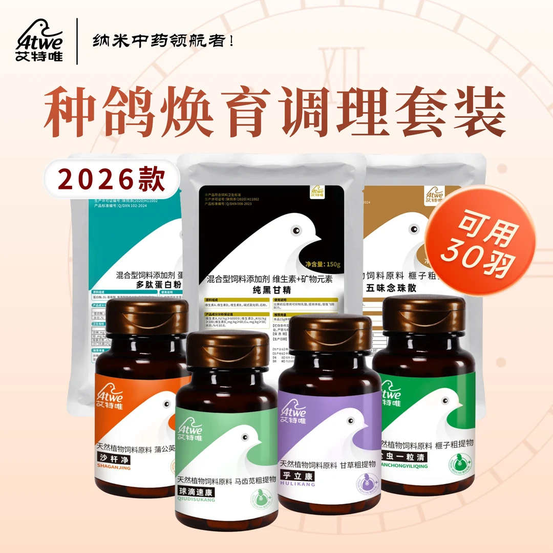 【2026款种鸽调理套装】可用30羽90羽200羽