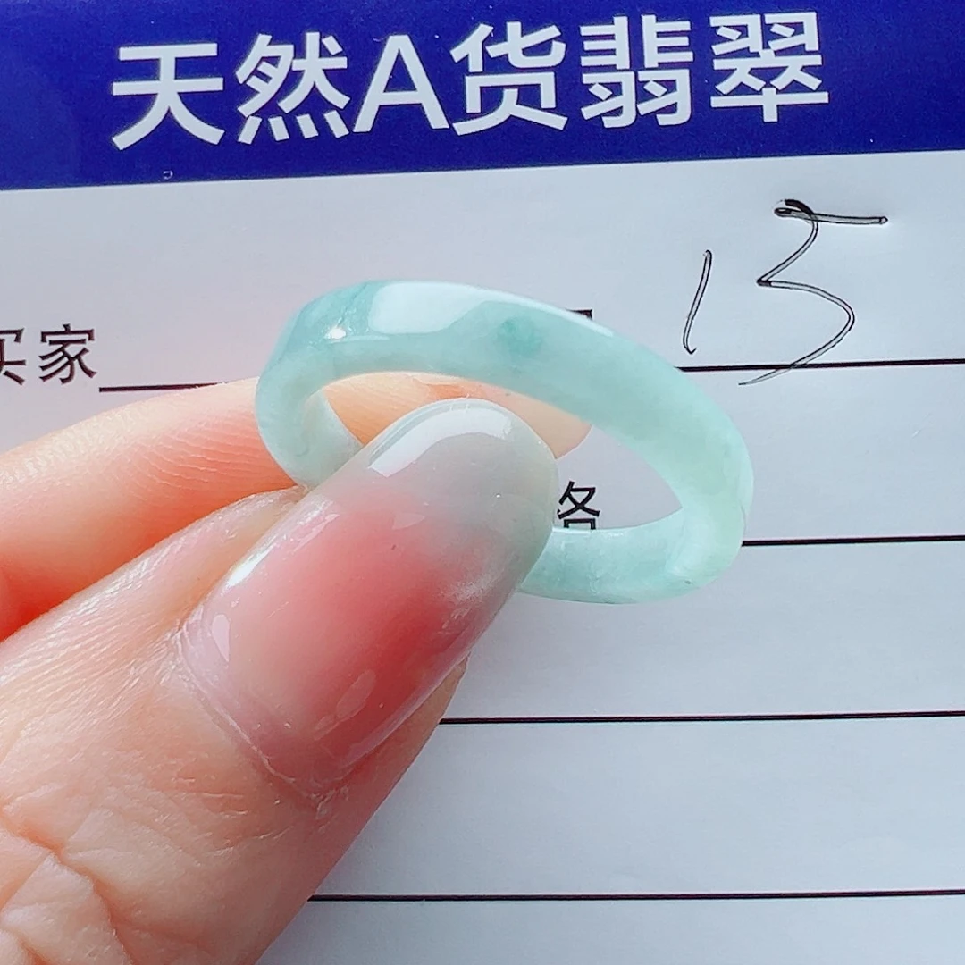 未镶嵌戒指翡翠戒圈