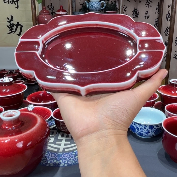 景德镇陶瓷浅行烟灰福利