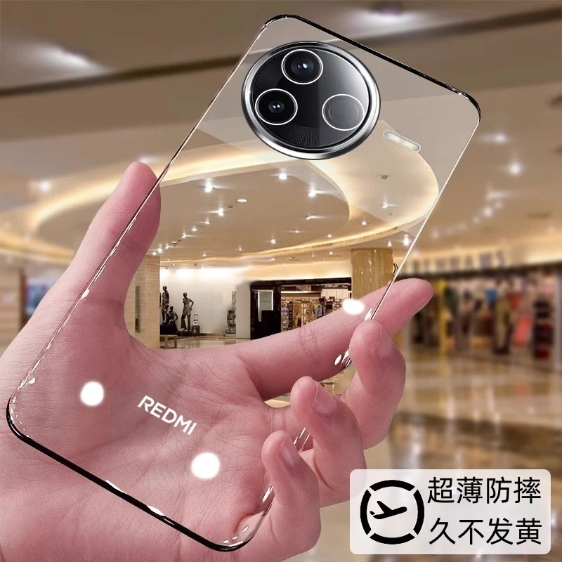 适用红米k80手机壳新款k80pro超薄无边框镜头全包防摔透明k60Pro