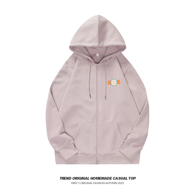 【外套系列】糖果兔兔 拉链开衫帽衣 男女同款穿搭