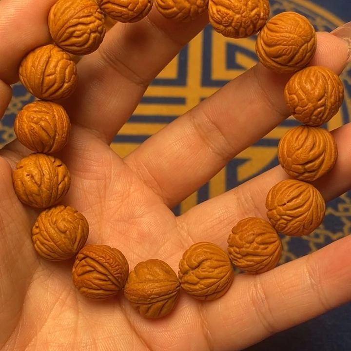 桃核吊坠陕西秦岭龙纹桃核