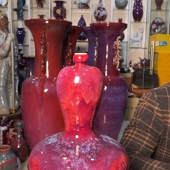 小***生瓷片钧瓷钧瓷摆件钧瓷摆件