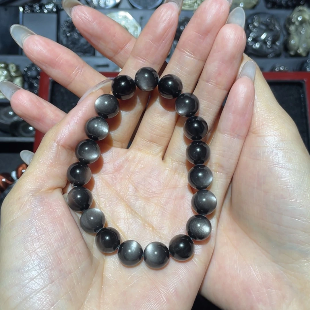 【闪购商品】未镶嵌黑曜岩手链f****e