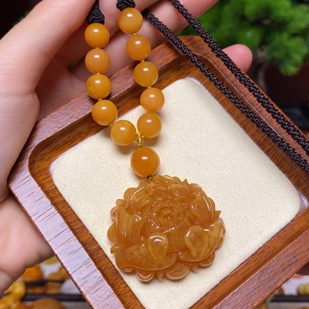 【闪购商品】蜜蜡颈饰未镶嵌项链