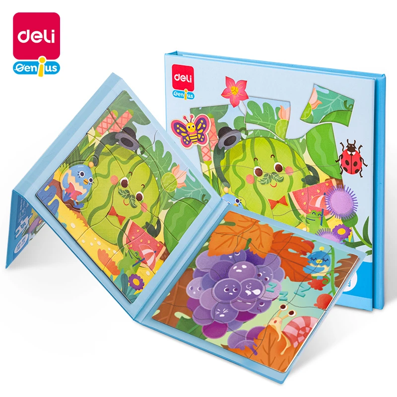 Deli/得力YP229-3磁性拼图-水果乐园 随机款式