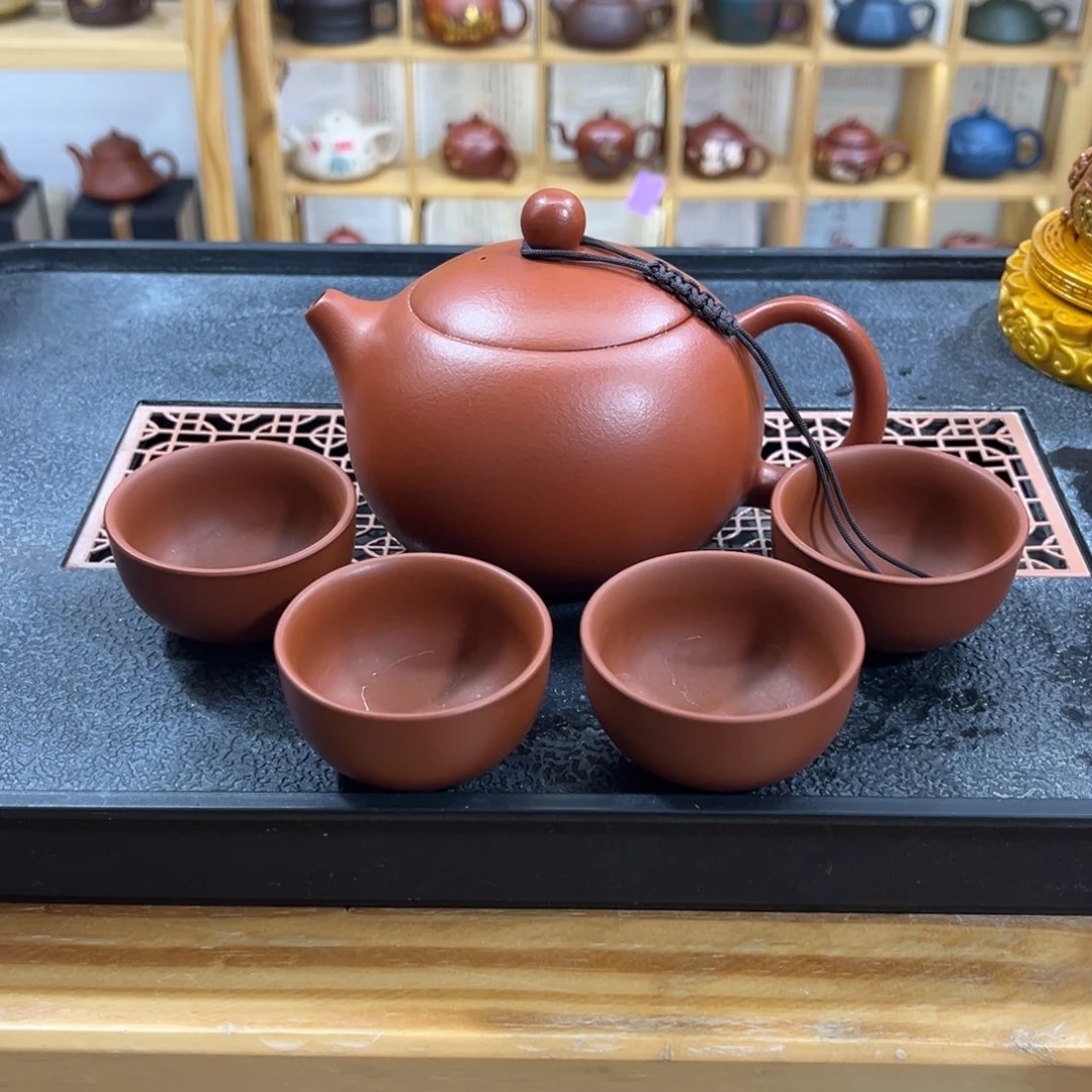紫砂紫砂胖西施（一壶四杯）