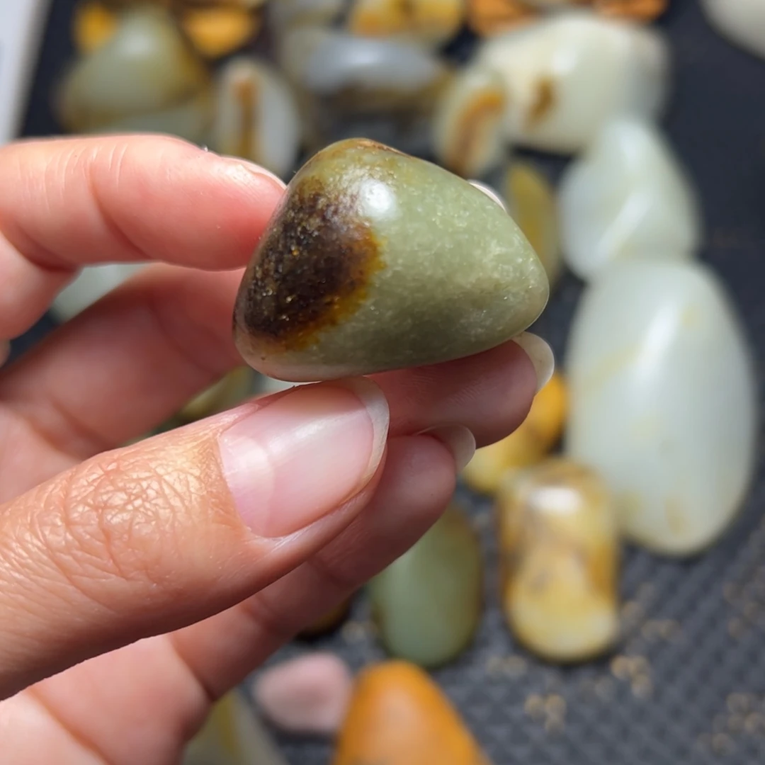 和田玉未镶嵌挂件A97