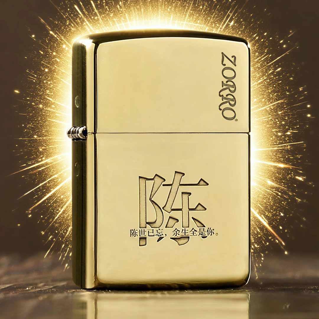 佐罗纯铜防风打火机定制雕刻高档黄铜煤油刻名字打火机送朋友礼物