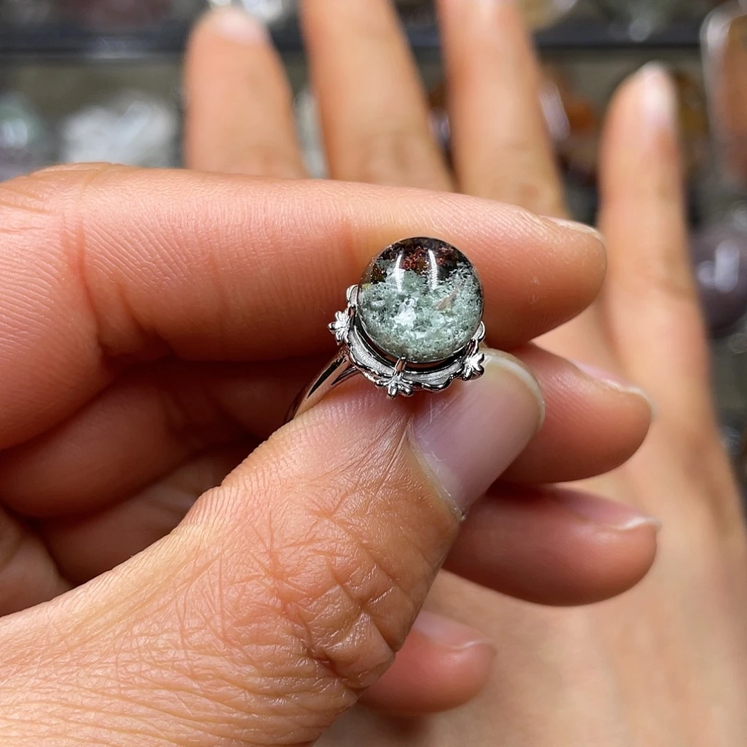 【闪购商品】水晶珠宝半成品银S925镶嵌戒指