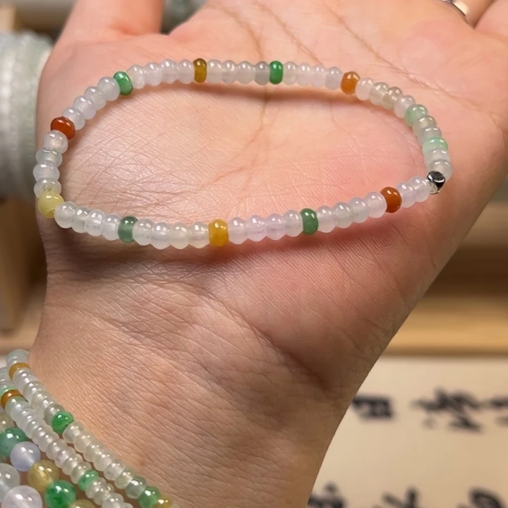 大***娇翡翠未镶嵌手链翡翠