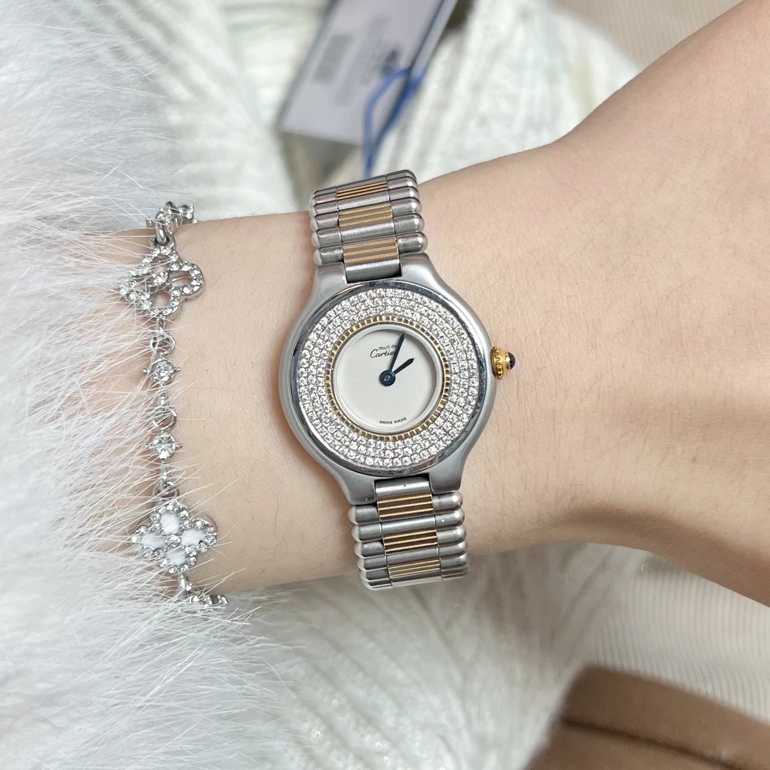 95新 Cartier/卡地亚 全原后钻/寄卖14.5实价！/CT028/28盘