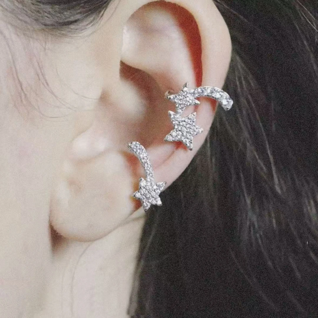 合金耳饰 HF流星耳夹 AB分夹款