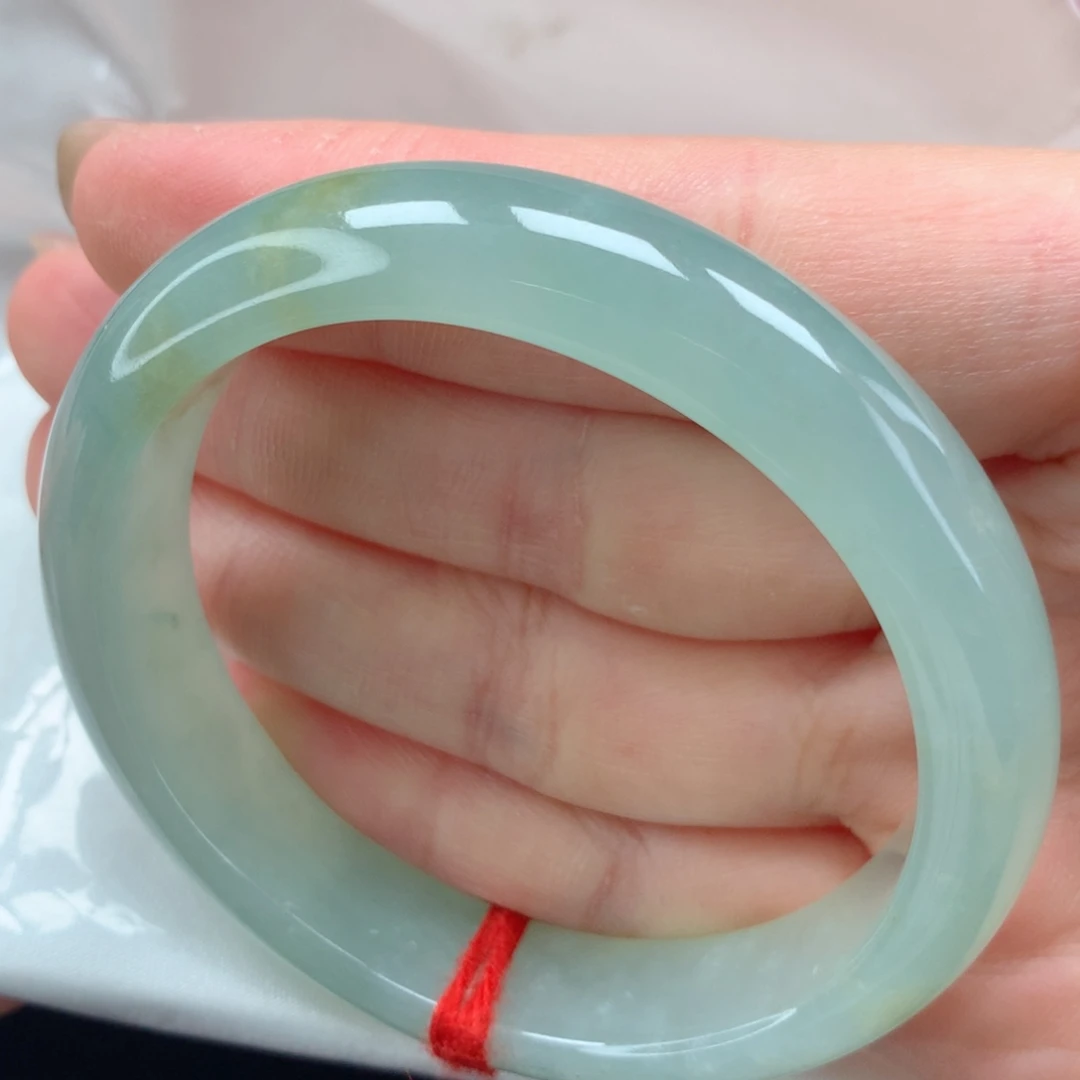 翡翠手镯未镶嵌，34号贵妃，正圈戴49➕