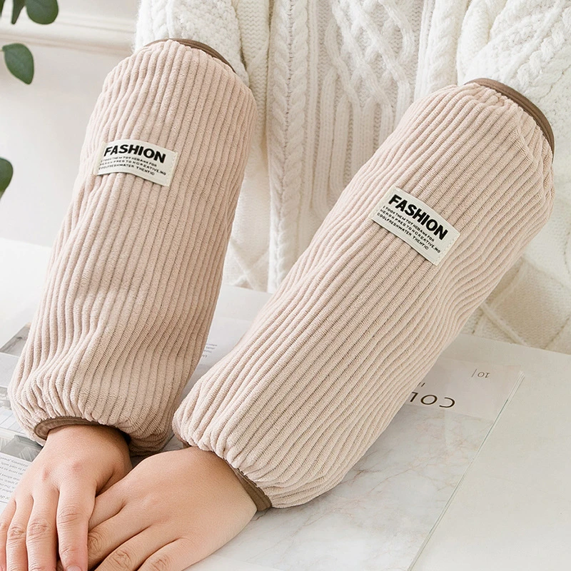 两双装加大加肥男女秋冬袖套加长办公工作上班防脏干活护袖头