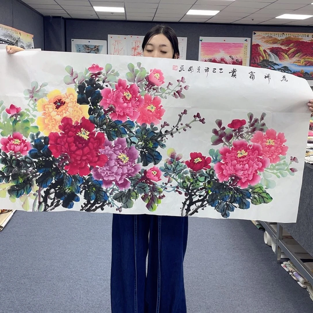 国画作品小姐姐放漏…