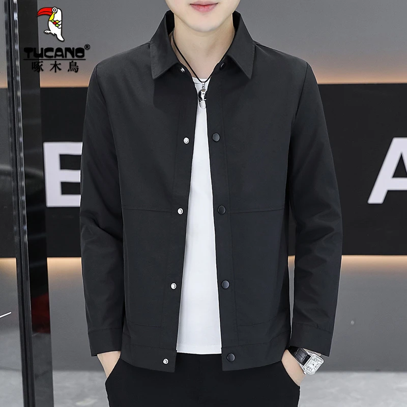 TUCANO/啄木鳥春秋季新款男士外套上衣翻领韩版休闲百搭春季夹克