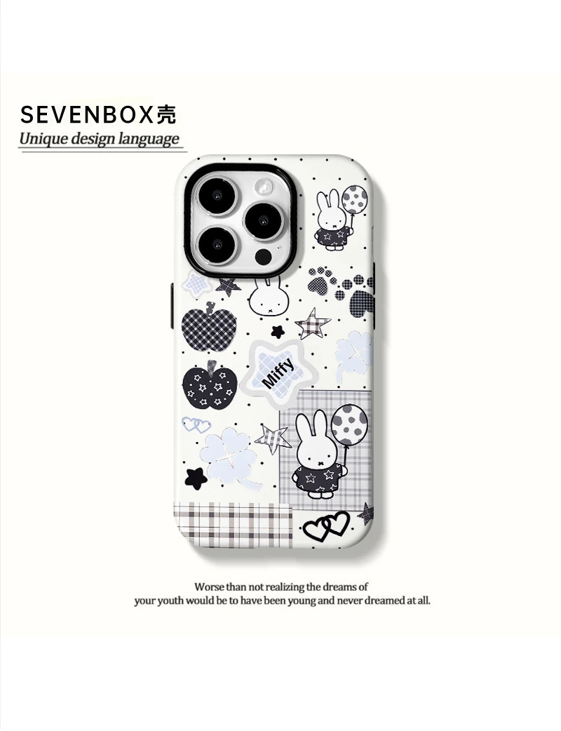 气球小兔适用苹果17promax小米oppo华为vivo一加红米荣耀手机壳