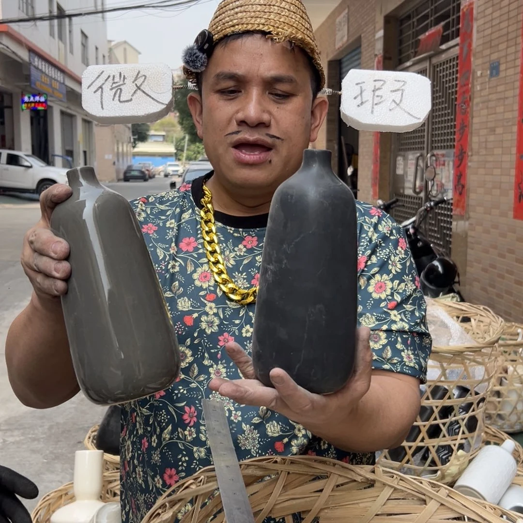 摆件68 号高温陶瓷工艺瓶（部分微瑕）