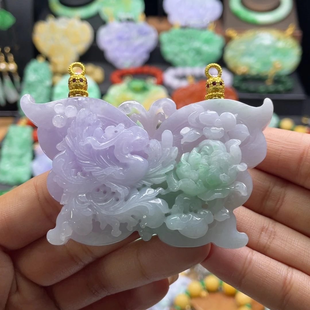 翡翠未镶嵌颈饰代编织