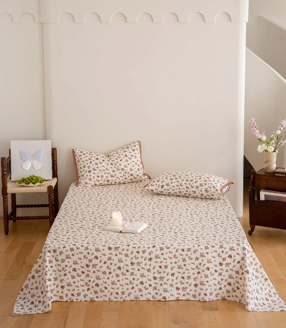 飞哥推介1 全棉双层纱单品 枕套 床单 床笠  棉