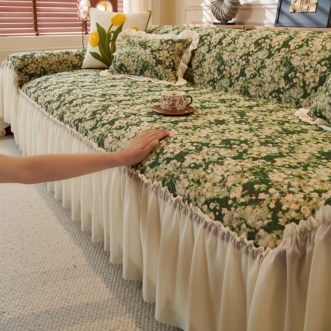 六色盖巾沙发盖布巾四季通用2025新款防滑直排三人位坐垫子套罩毯