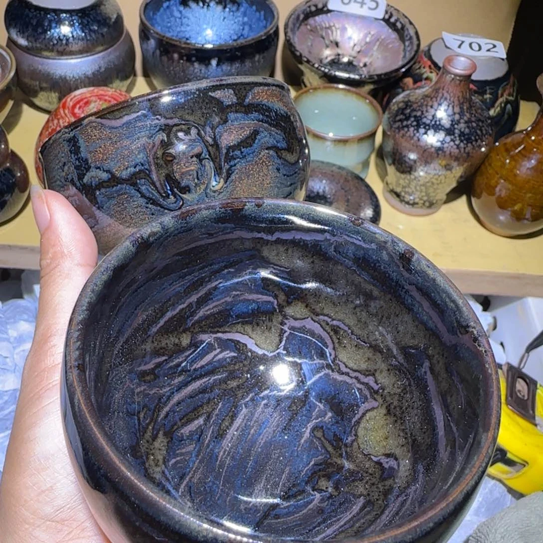 茶盏殤*福建盏茶器瑕疵两只