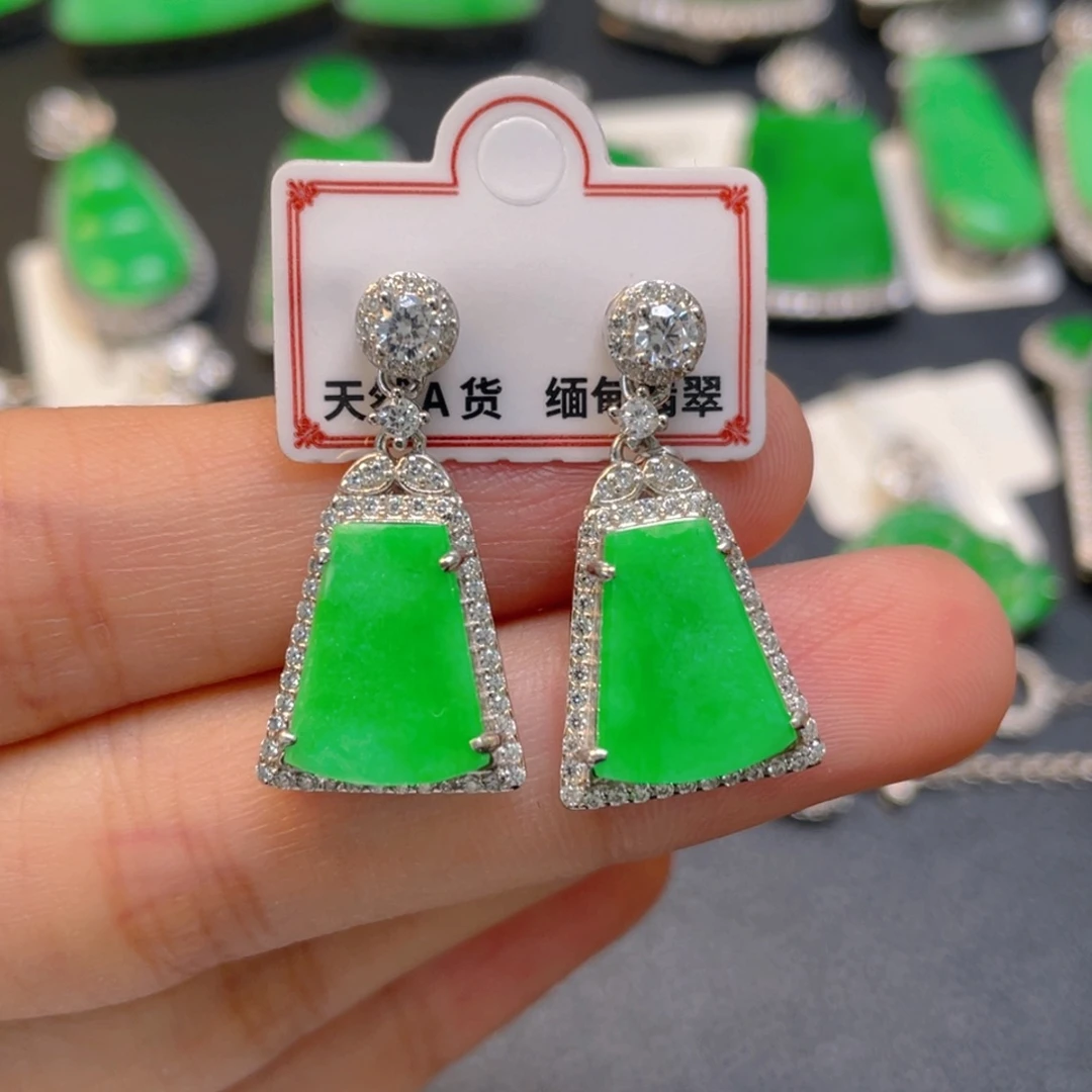 翡翠银S925镶嵌颈饰