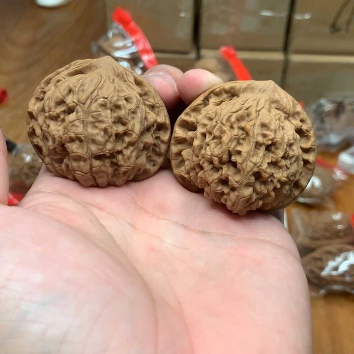 文玩核桃把件花*官帽