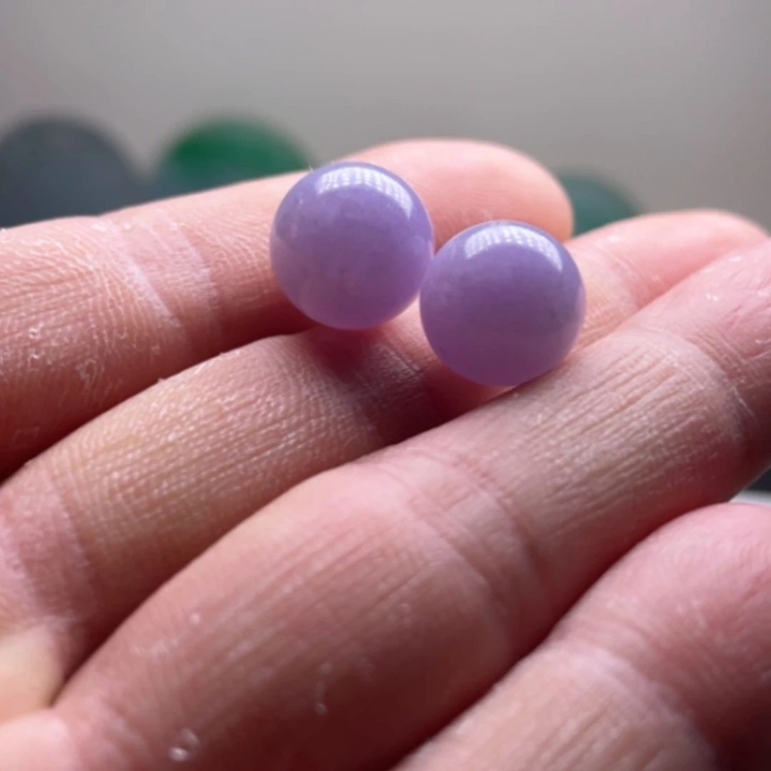 【闪购商品】翡翠耳饰未镶嵌卡12加工