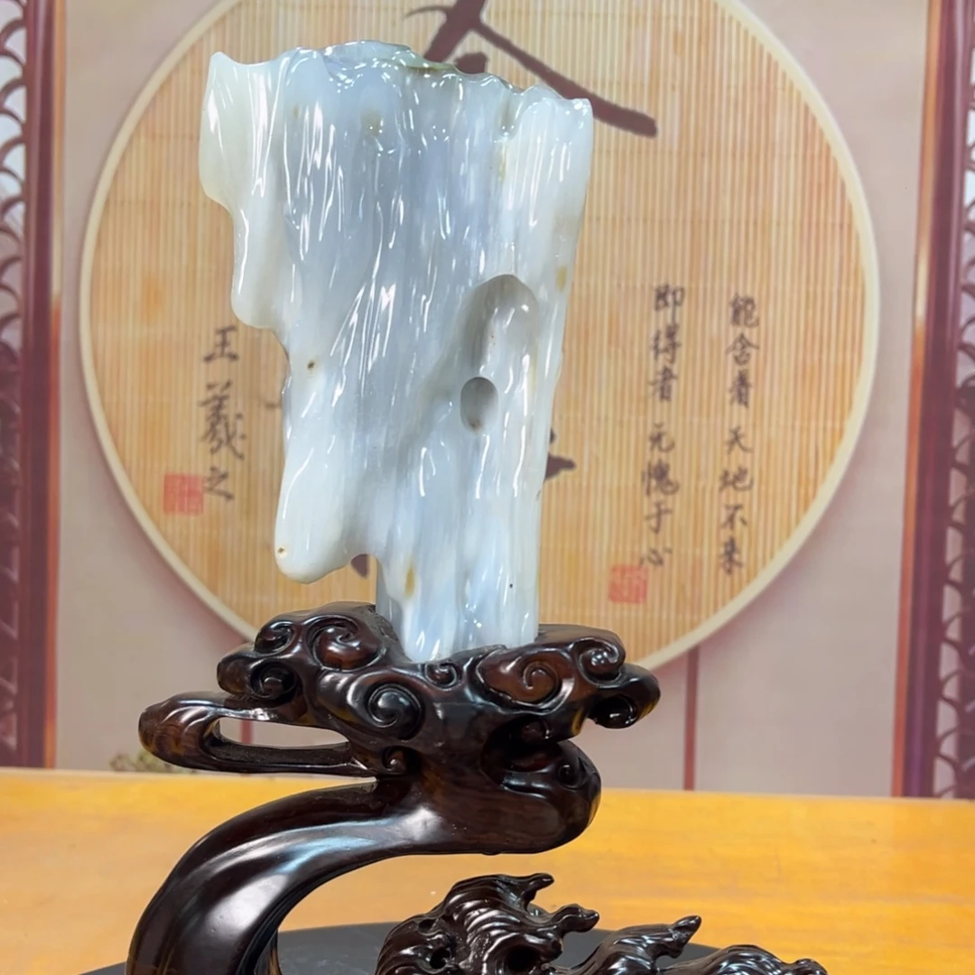 硅化玉（树化玉）未镶嵌摆件