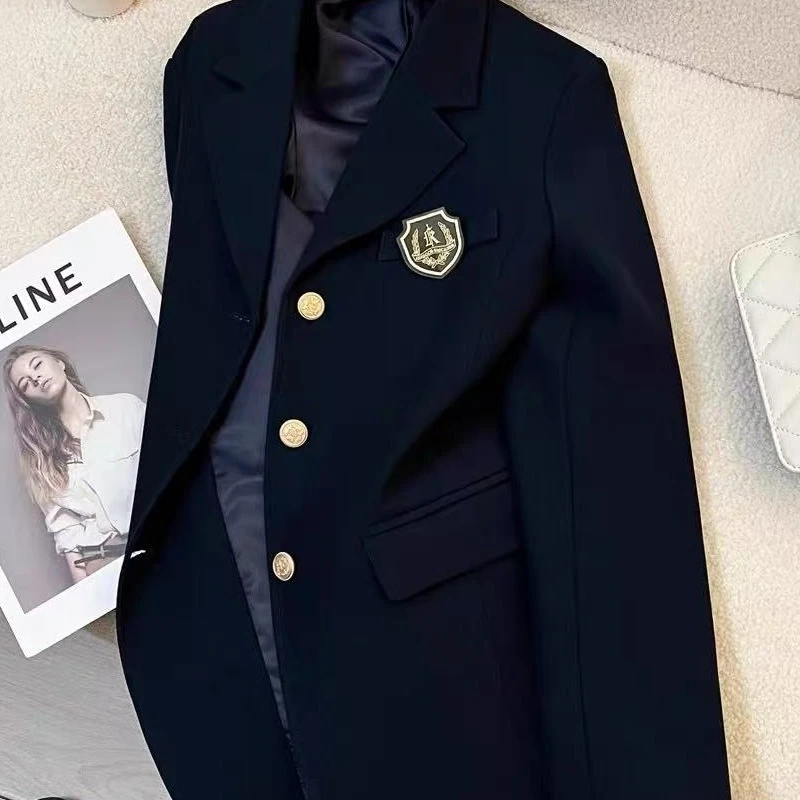 ES1800学院风三粒扣西服百搭外套